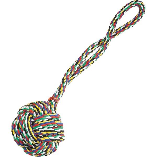 Petedge Zanies Monkeys Fist Knot Rope Toy 15 In Red/White ZW848 15
